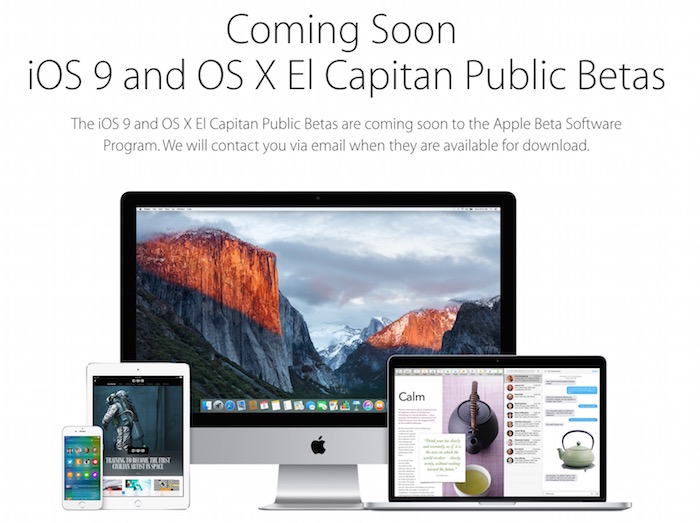 Apple lance des programmes bêta pour iOS 9 et watchOS 2