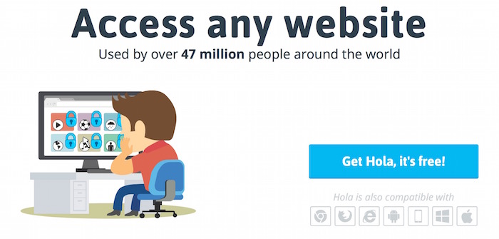 Attention Hola revend la bande passante de ses utilisateurs !