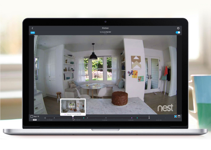 Nest Cam : contrôle sur iPad