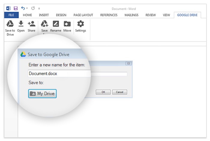 Google lance une plug-in Drive pour Microsoft Office