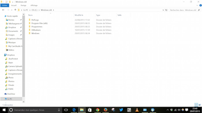 Dossier Windows.old