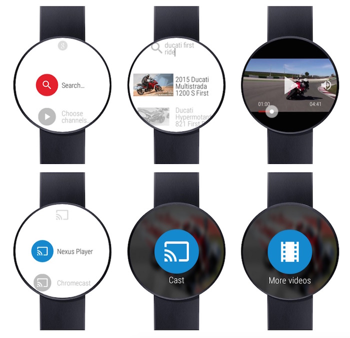 Video for Android Wear & YouTube offre un support pour le Chromecast