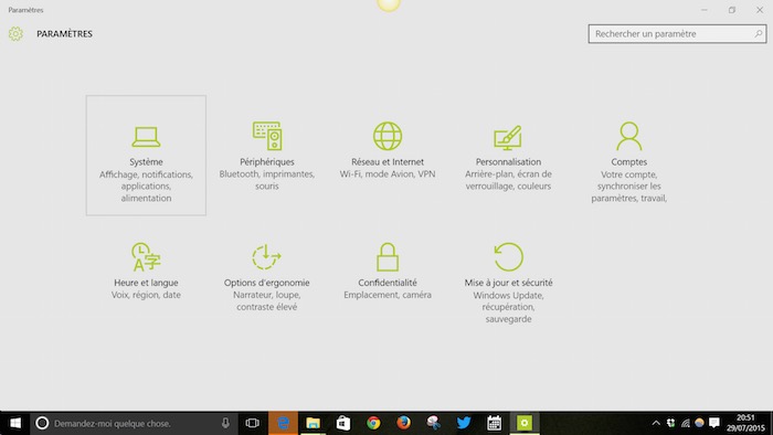 Windows 10 : confusion avec les paramètres