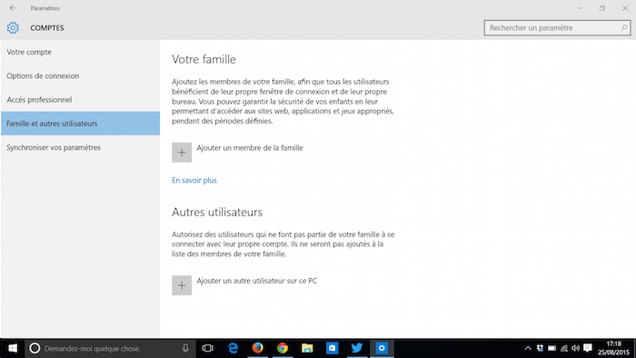 Windows 10 : Ajouter un autre utilisateur sur ce PC Windows 10 : Ajouter un autre utilisateur sur ce PC