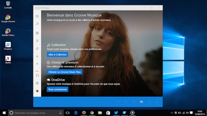 Groove Musique de Windows 10