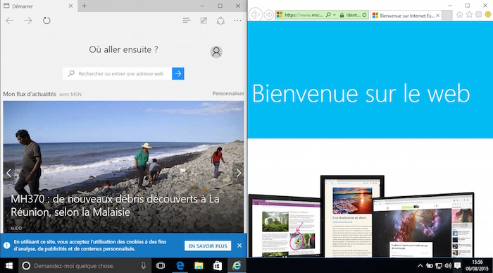 Windows 10 : Internet Explorer et Microsoft Edge