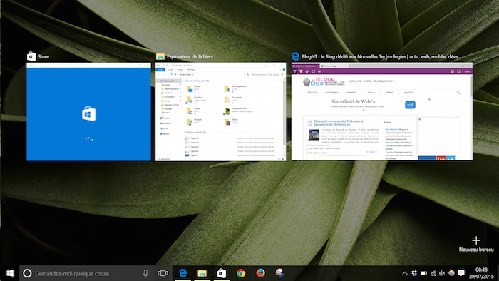 Windows 10 : bureaux virtuels