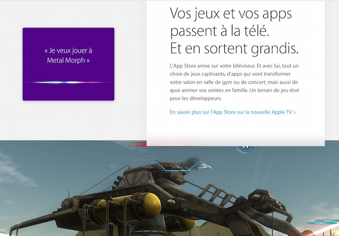 Siri sur la nouvelle Apple TV