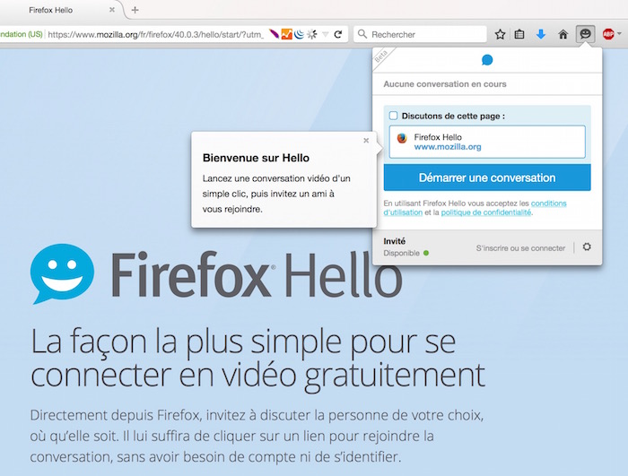 Firefox est désormais livré avec sa propre messagerie instantanée