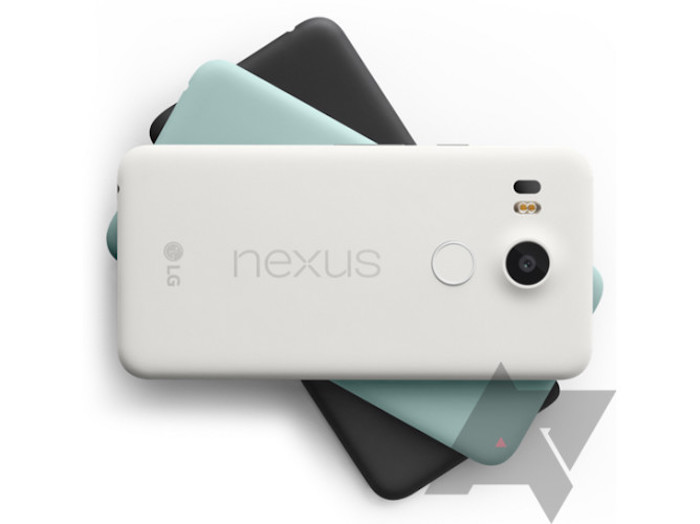 Google Nexus 5X : trois coloris