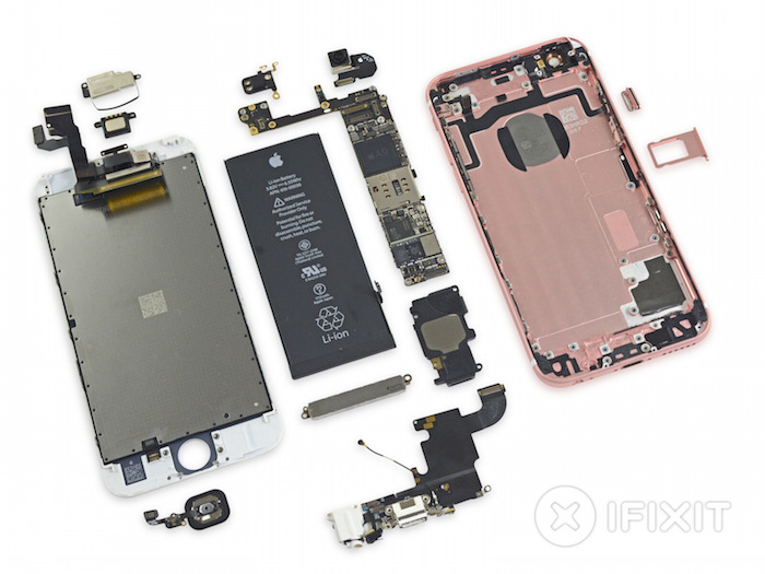 iPhone 6s complétement démonté par iFixit