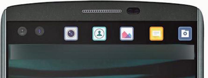 LG V10 et son écran asymétrique