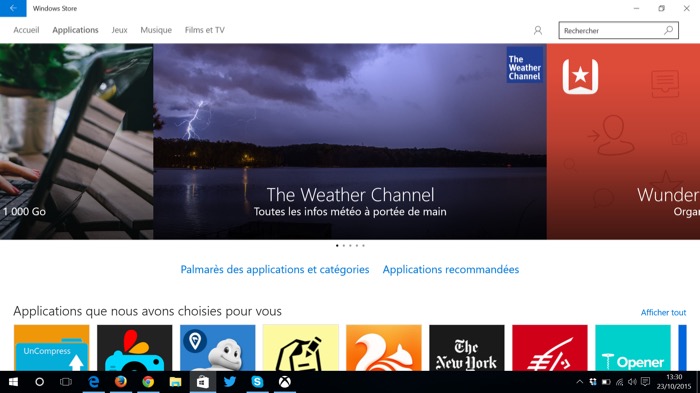 Windows 10 : Windows Store