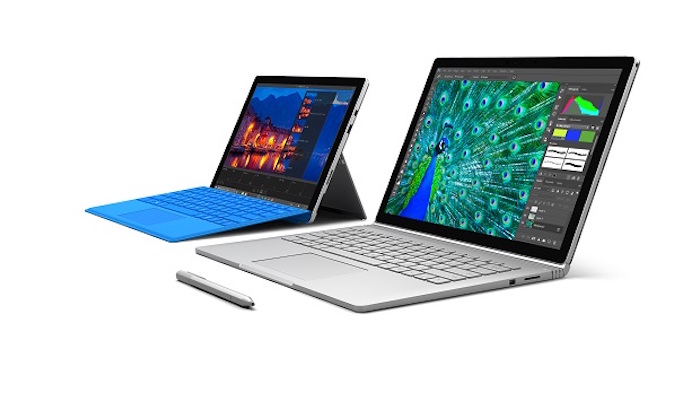 Microsoft Surface Book et Surface Pro 4