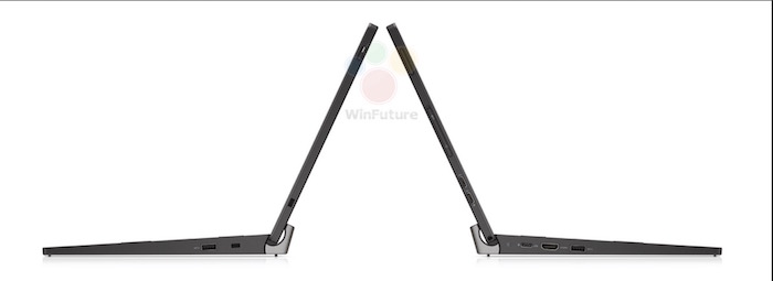 Dell XPS 12 (2015) : vue de côté