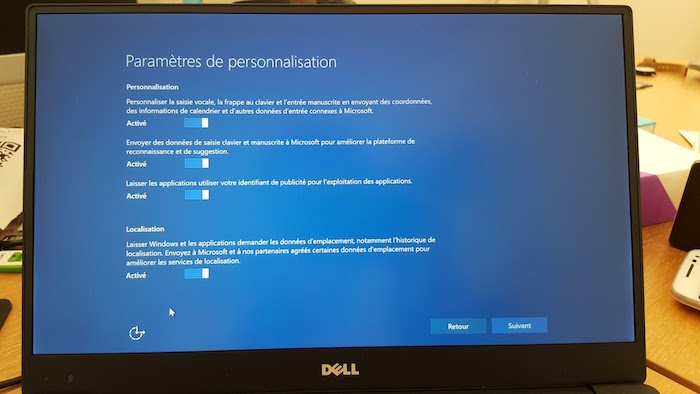 Windows 10 : paramètres de personnalisation