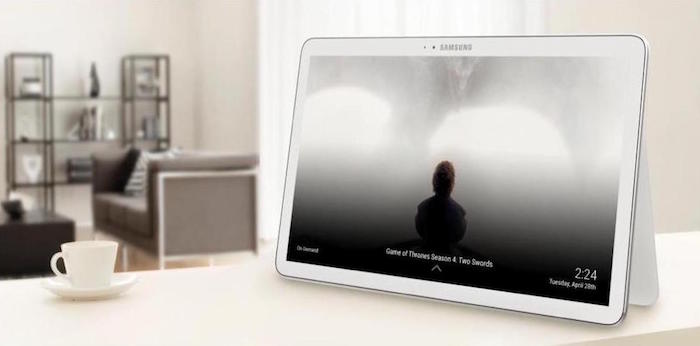 Samsung Galaxy View : dans la cuisine
