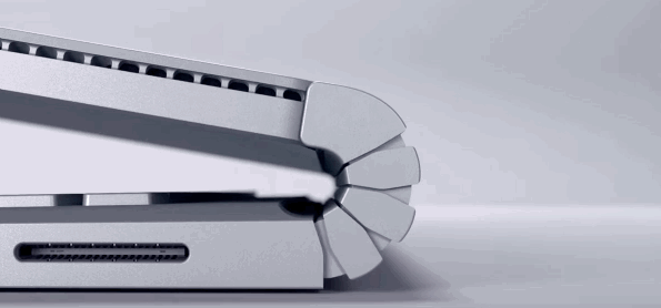 Surface Book : charnière accordéon, Dynamic Fulcrum