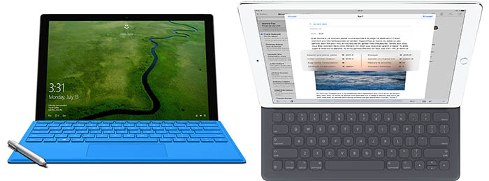 Surface Pro 4 vs iPad Pro