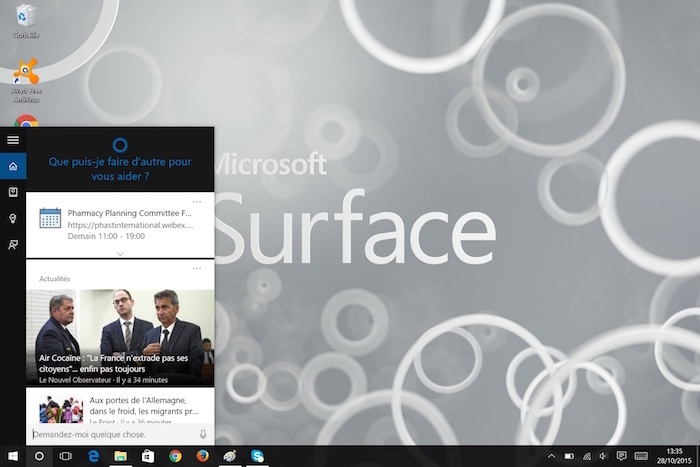 Microsoft Surface 3 4G LTE : Cortana