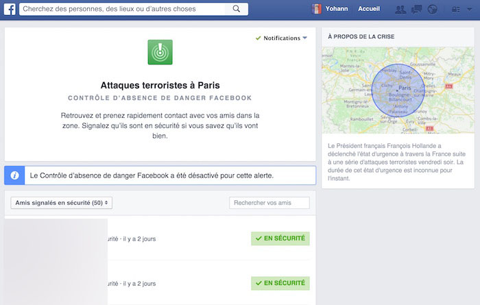 Attentats à Paris : Zuckerberg défend le Safety Check de Facebook