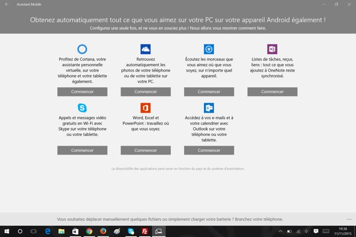 Phone Companion : synchronisation Android Phone Companion : synchronisation Android