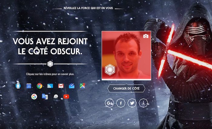 Google modifie ses services pour Star Wars 7