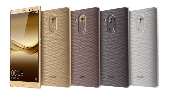 Huawei Mate 8 : or, argent, gris et brun