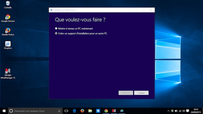 Microsoft permet de créer un fichier ISO de la mise à jour de Windows 10