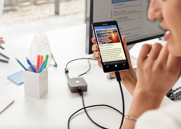 Windows 10 Mobile et Continuum