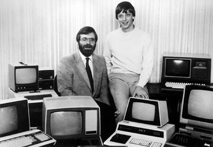 Cofondateurs de Microsoft, Paul Allen (à gauche) et Bill Gates