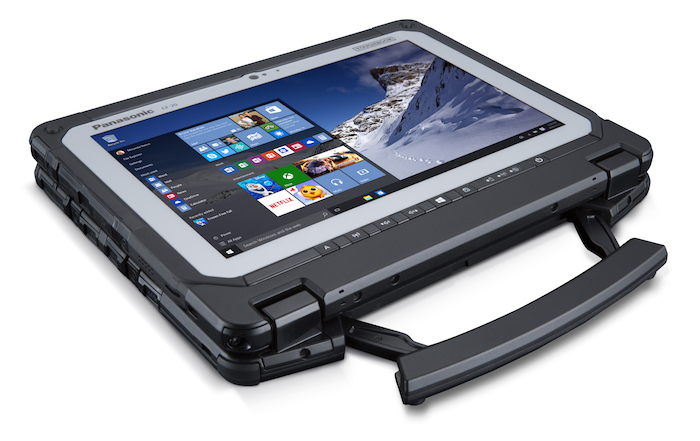 Panasonic ToughBook CF-20 : vue en mode tablette