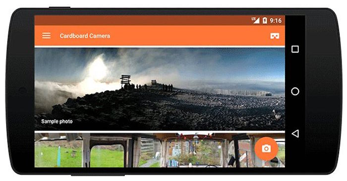 L'application Google Cardboard Camera va prendre des photos de réalité virtuelle
