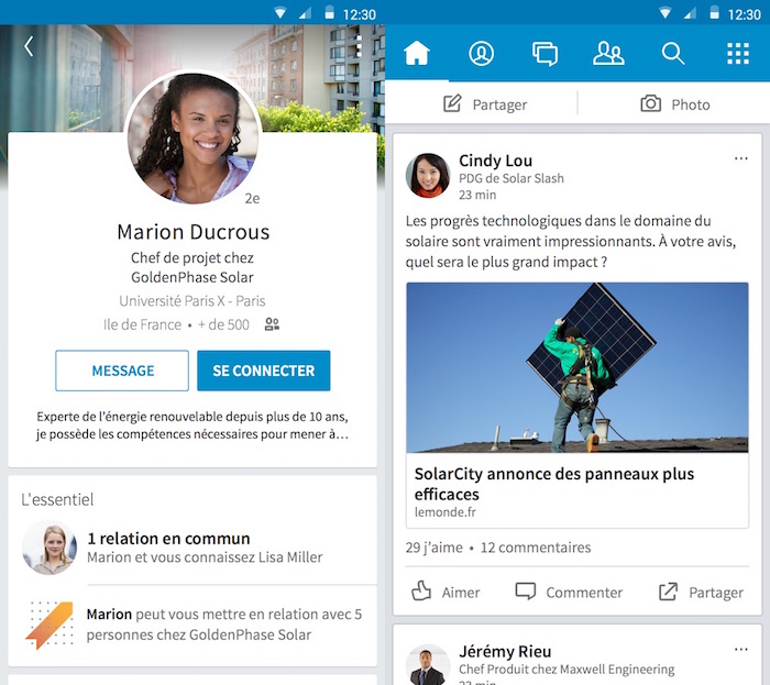 LinkedIn lance une vaste refonte de l'application mobile pour iOS et Android