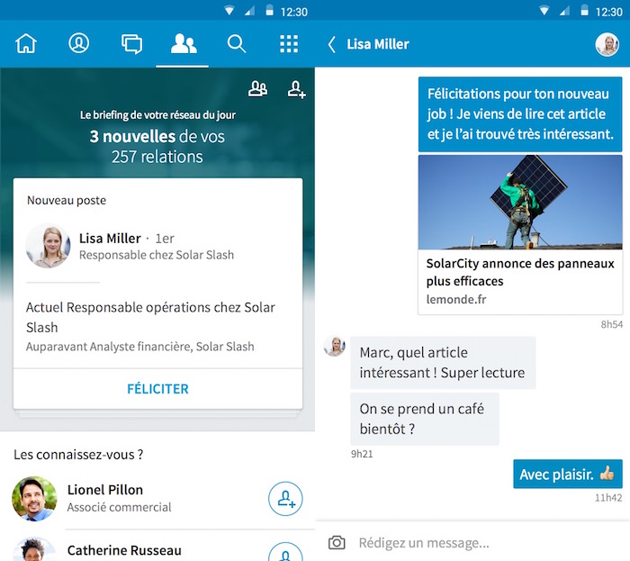 LinkedIn lance une vaste refonte de l'application mobile pour iOS et Android