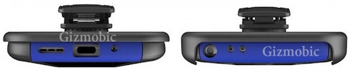 LG G5 : coques vue de dessus et dessous