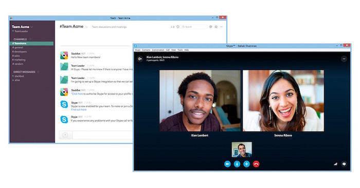 Vous pouvez maintenant lancer des appels Skype à partir de Slack