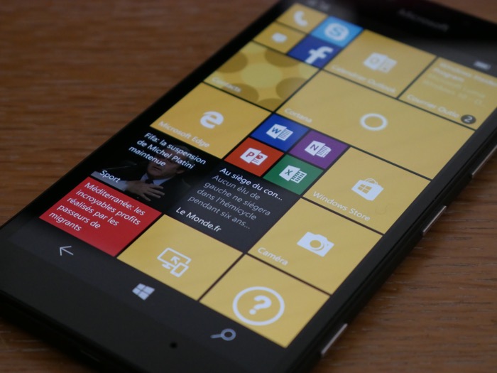 Microsoft Lumia 950 : écran