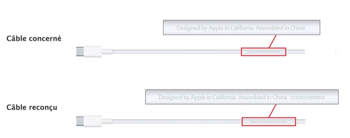 Apple veut remplacer votre câble de recharge USB-C de votre MacBook 2015