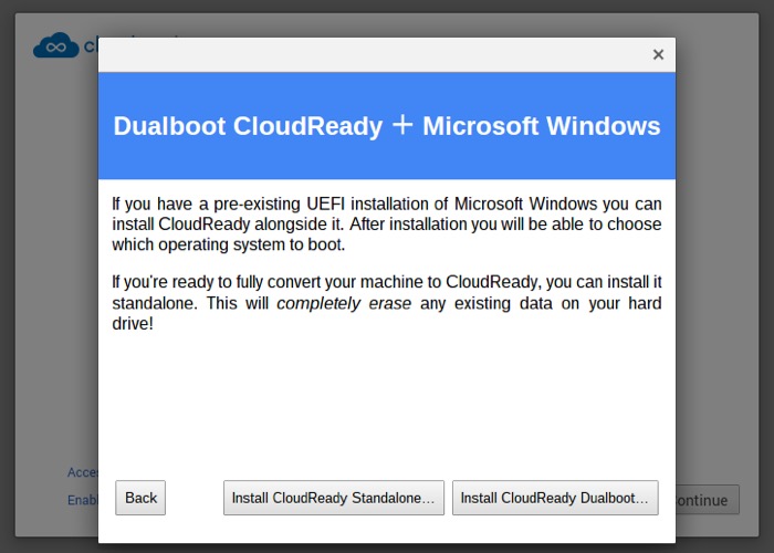 CloudReady offre un double-boot avec Windows et Chromium OS sur PC