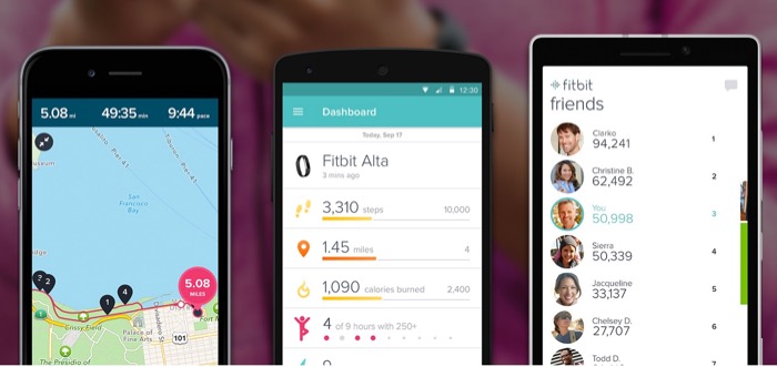 Fitbit Alta : application
