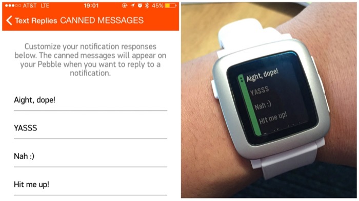 La mise à jour de la Pebble Time booste la messagerie