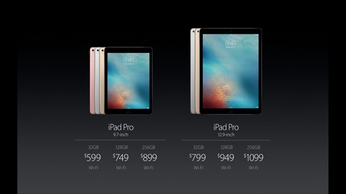 Apple iPad Pro : disponible 31 mars