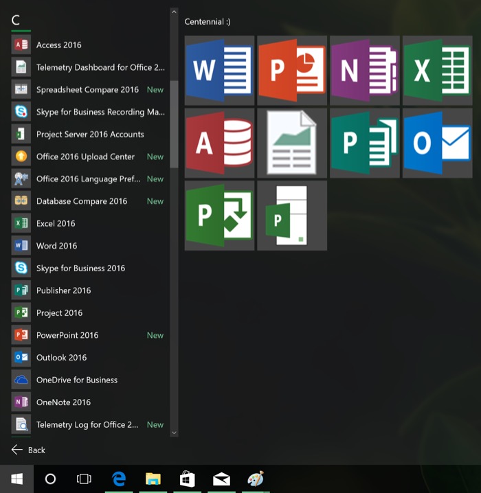 Microsoft Office 2016 arrive sur le Windows Store