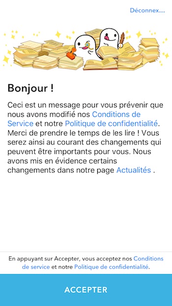 Snapchat Chat 2.0 : vie privée Snapchat Chat 2.0 : vie privée
