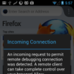 acceder a la console web a distance sur firefox pour android 1