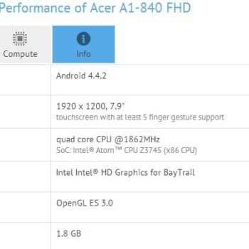acer a1 840 fhd une tablette android avec un cpu bay trail et ecran full hd 1