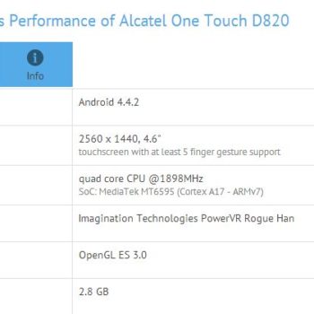 alcatel one touch d820 un smartphone avec un ecran wqhd 1