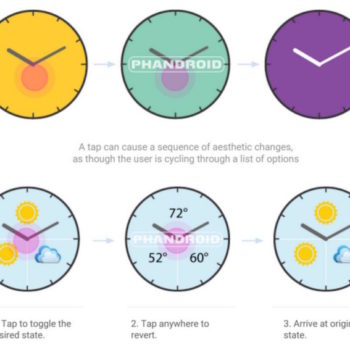 android wear watchfaces interactifs together 1