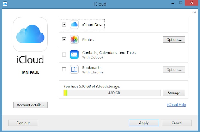 apple lance icloud drive pour windows avant la version os x 1